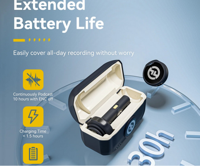 Мікрофонна радіосистема Hollyland Lark M2 Duo with USB-C Plug (black)